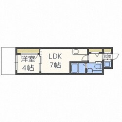 LaCASA玉造の物件間取画像